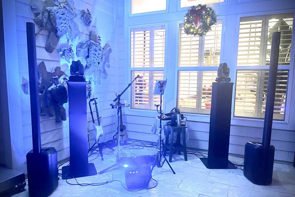 Full Party set up with lights