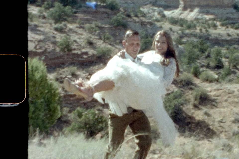 Super 8 Film Desert Wedding