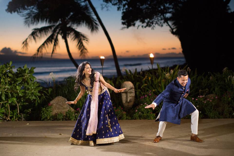 Bride and Groom dance