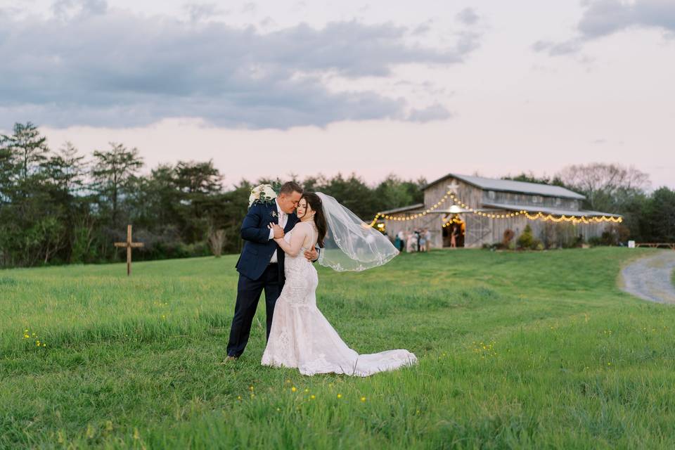 Dusk at the barn