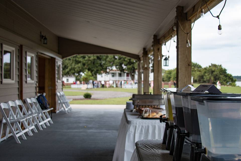 Buffet area