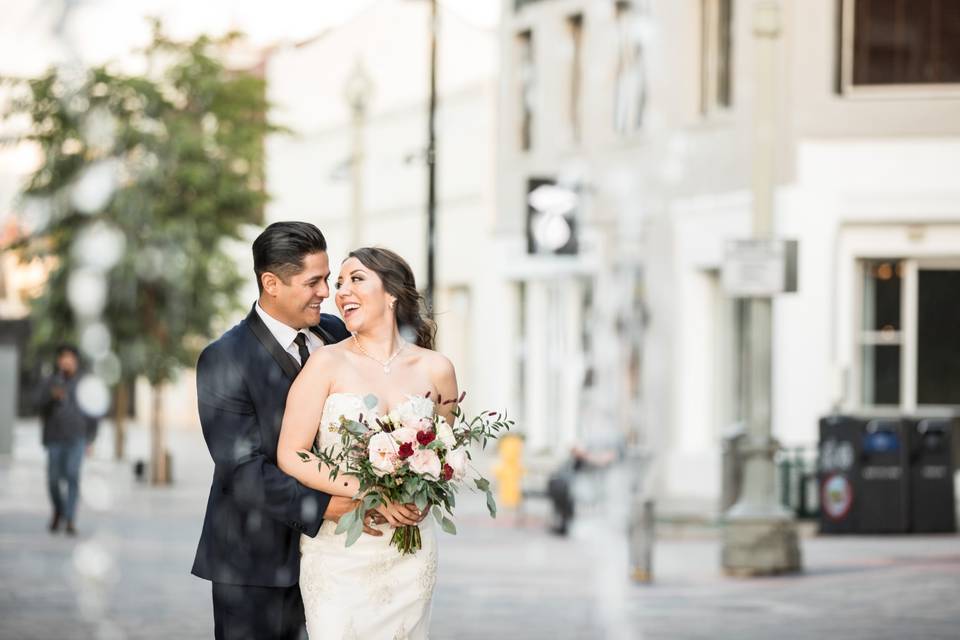 A city wedding