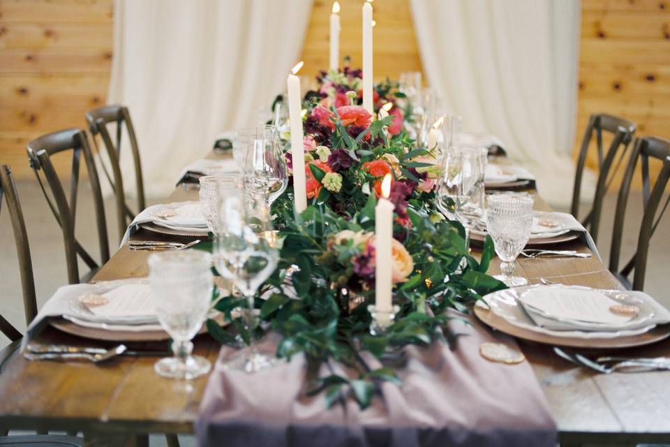 Romance tablescape