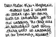 Wedding Thank Thoughtful