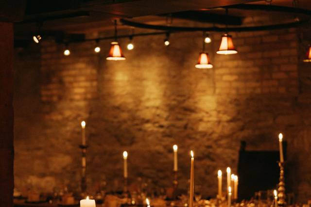 Candle lit dinner