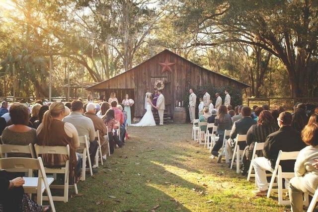 Outdoor wedding ceremony