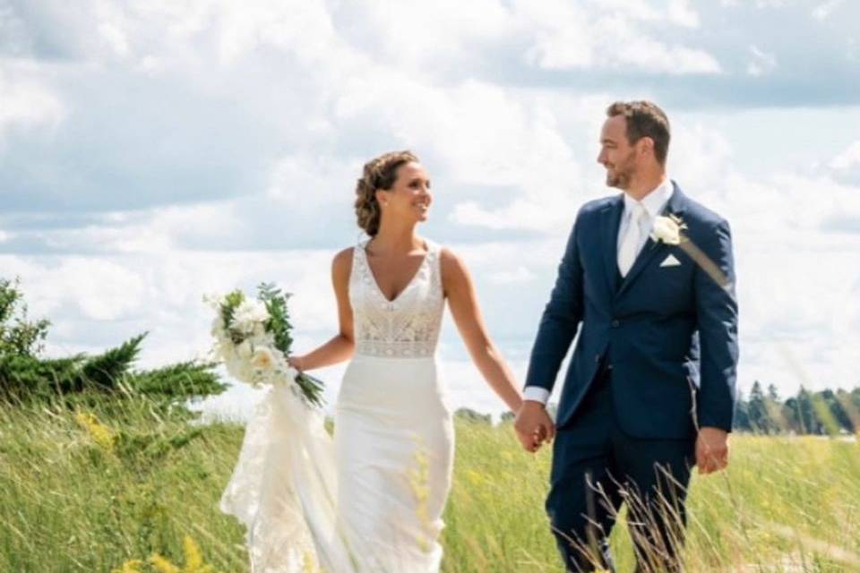 Beach front wedding