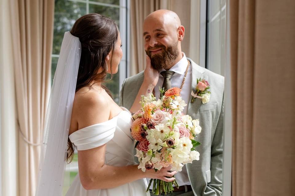 Bride and grrom