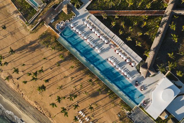 Beach Pool Drone