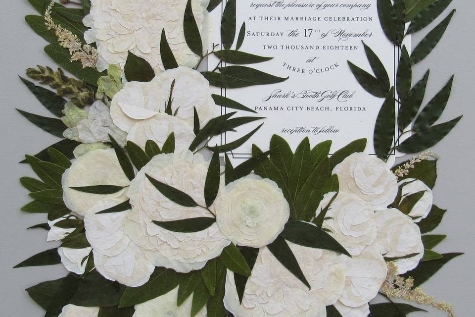 Wedding Flowers & Invitation