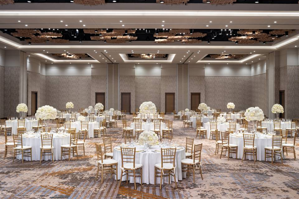 Banquet style setup ballroom
