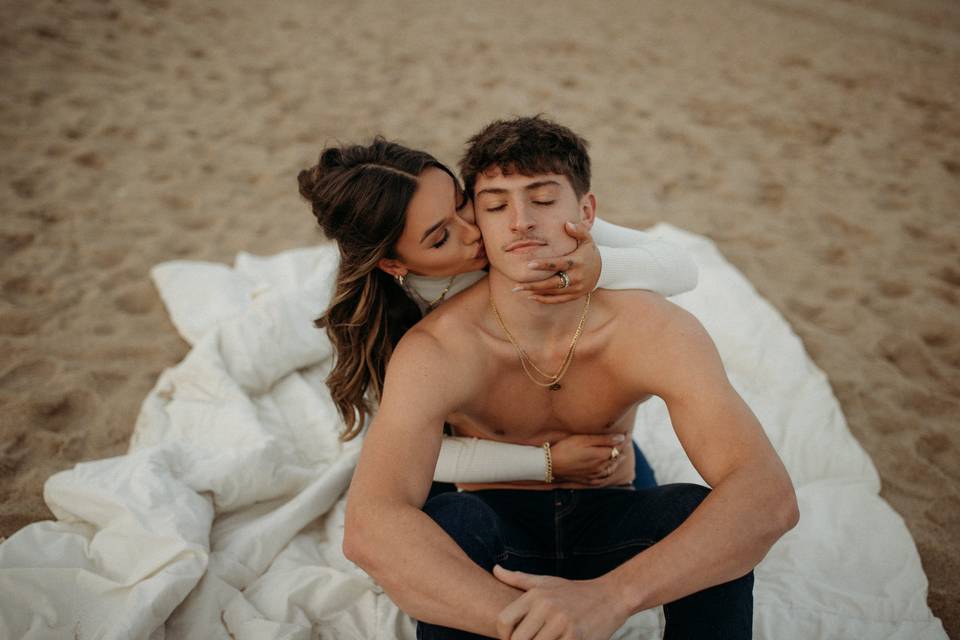 Beach couple