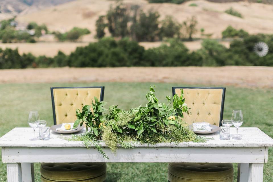 Sweetheart table