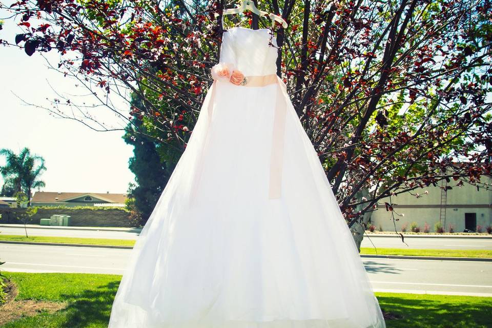 full bride dress shot