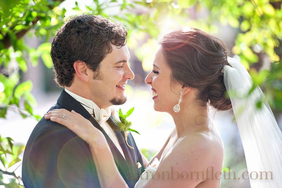 Bride holding her bouquet