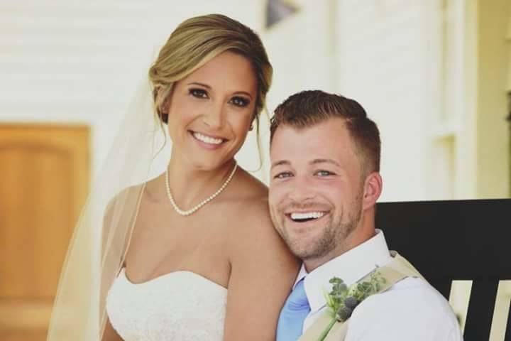 Bride and her groom