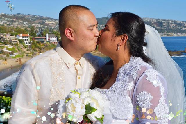 Husband and Wife Kiss