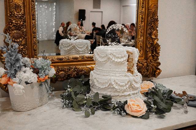 The first slice of cake