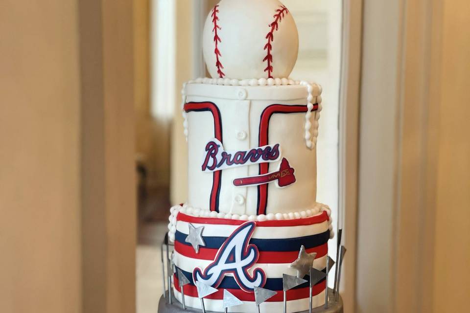 Atlanta Braves Jersey Cake/Grooms Cake