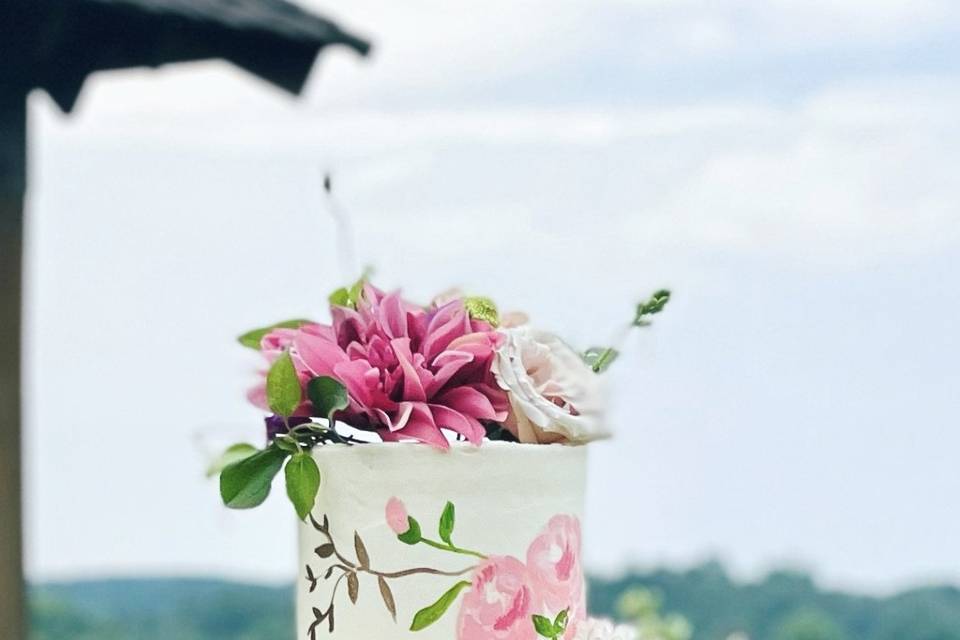 Painted buttercream