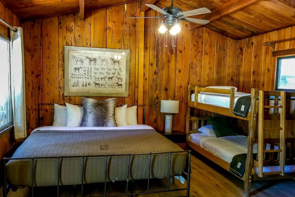 Cabin guest rooms