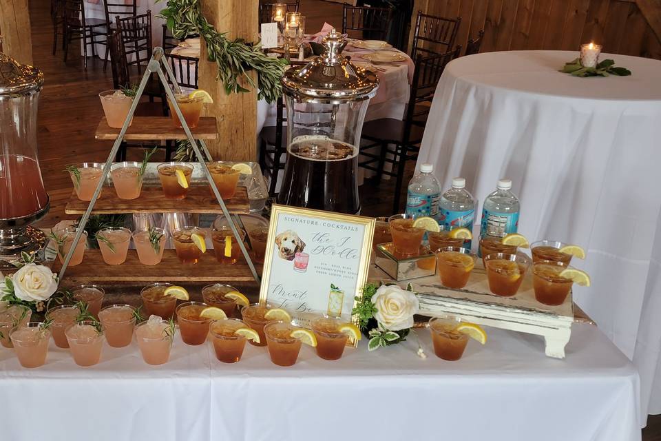 Signature Cocktail Station