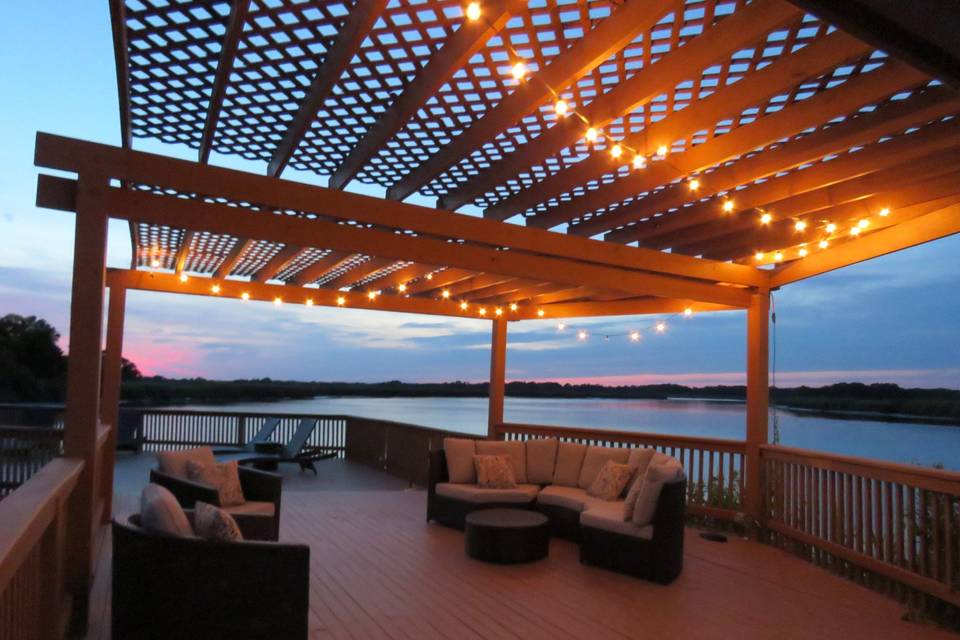 Beautiful sunsets on the deck