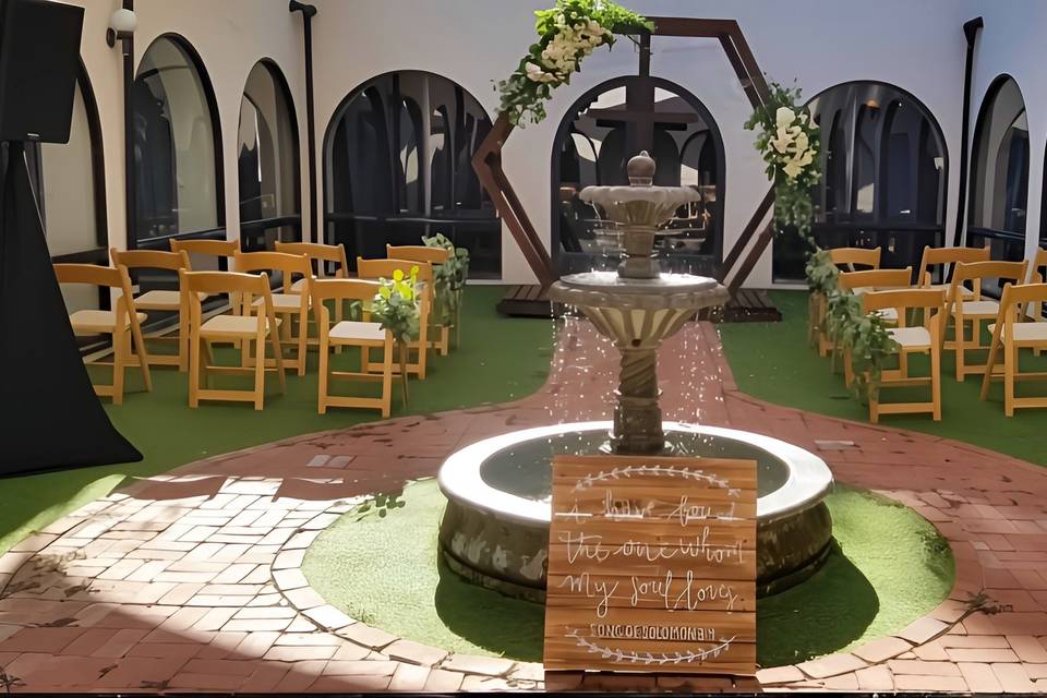 Outdoor Wedding with Stage