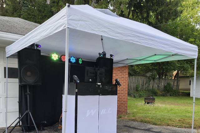 Daytime outdoor setup