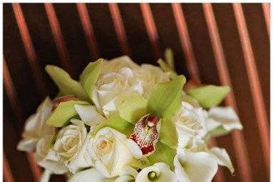 An elegant calla lily, orchid and rose bouquet from a wedding at the Laguna Cliffs Marriott Resort and Spa in Dana Point, Ca. Thank you to Joe Latter Photography for sharing the photo with us. You can see more from this wedding on our Facebook page.