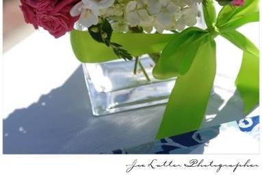 Centerpiece from a wedding at the Laguna Cliffs Marriott Resort and Spa in Dana Point, Ca. Thank you to Joe Latter Photography for sharing the photo with us.