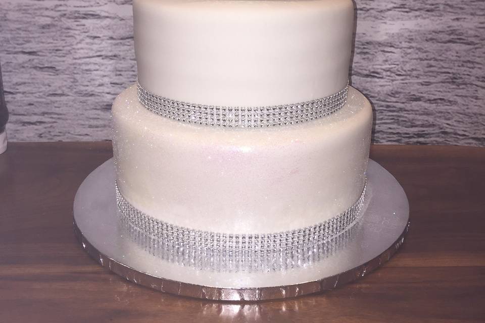 Three tier wedding cake