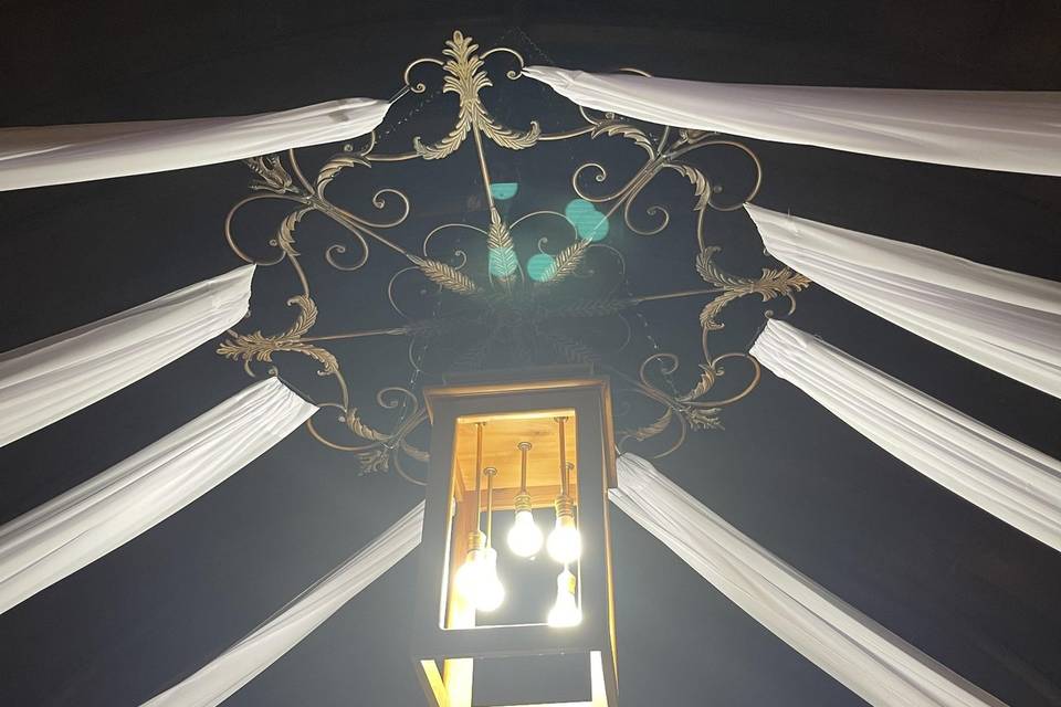 Chandelier Over Arch