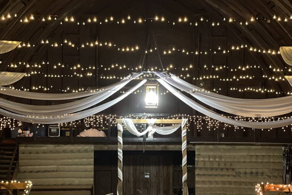 Arch With Wood Backdrop