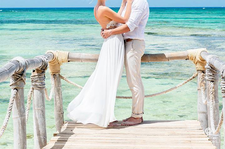 Wedding on private beach