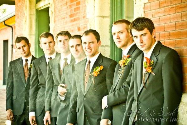Alex and his groomsmen in Sedalia, Missouri  ©2010