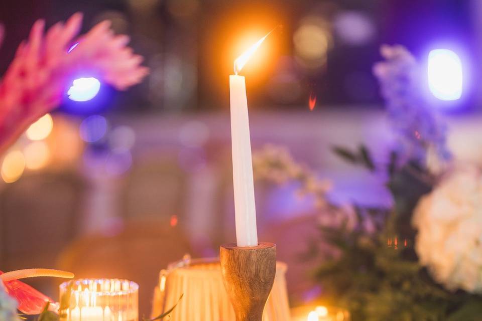 Rustic Candle Decor