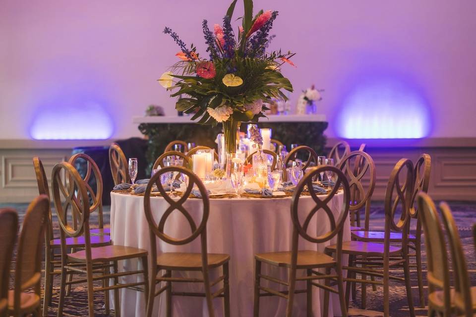 Colorful Floral Tablescape