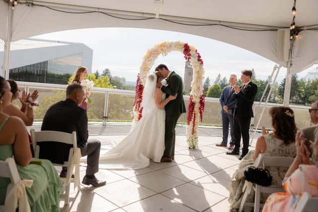At the altar kiss