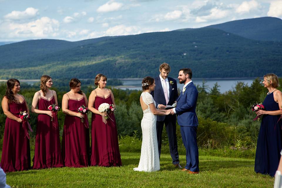 Ceremony at Ashokan Dreams B&B