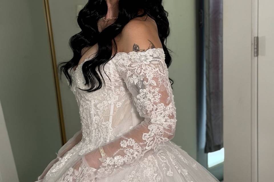 Glam Bridal Look