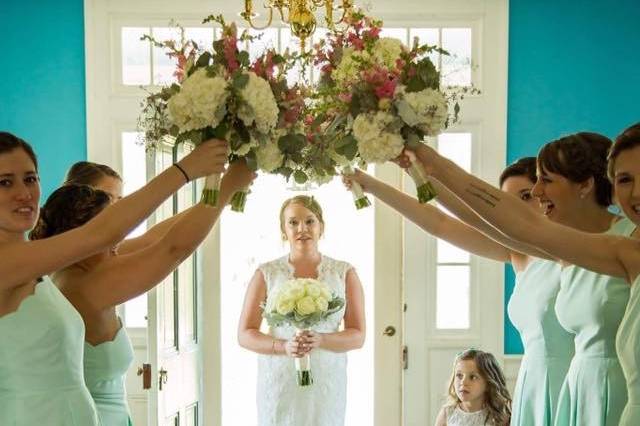 Bride entering