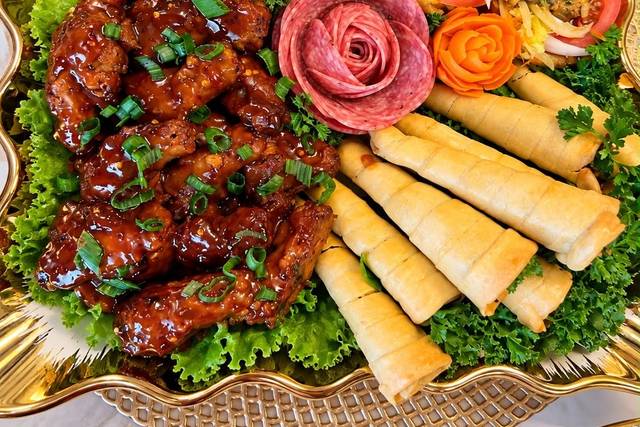 Haitian appetizer platter