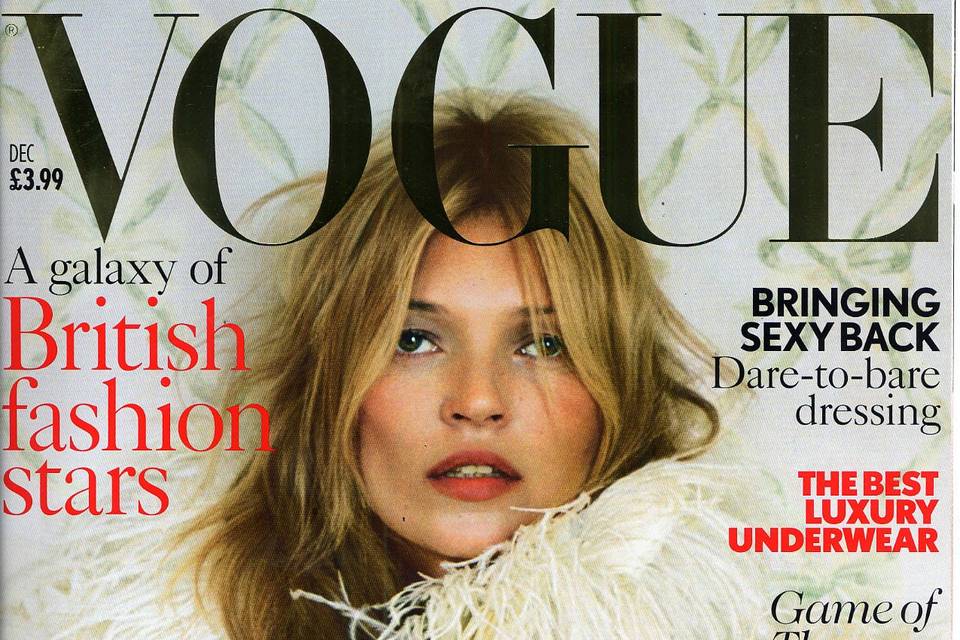 Olga Kvitko gold BALLGOWN  was featured in this December 2013 Vogue UK issue on Designer Profile page.
