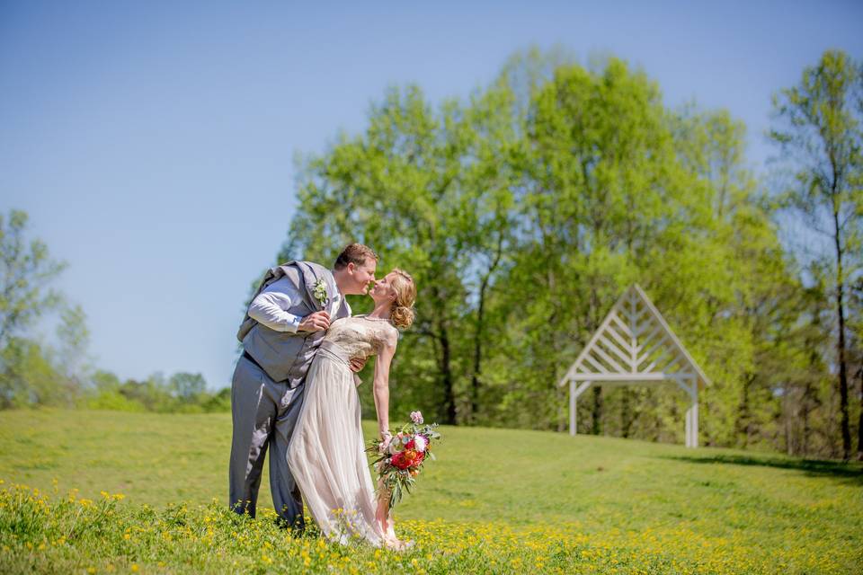 Couple's portrait near Chapel