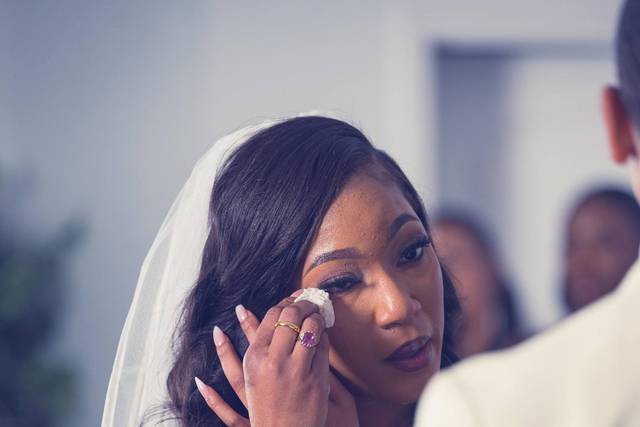 Emotional bride in Ann Hall
