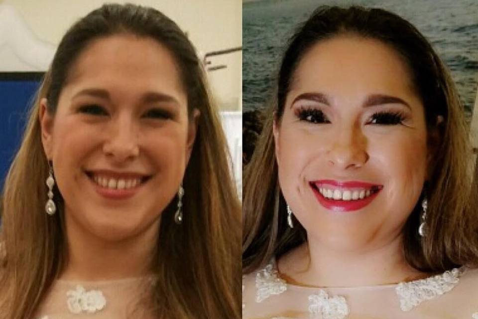 Certified HD #makeup and hair before and after look by Cassandra at CassandraMcClure.com  650.352.3917 info@CassandraMcClure.com  #DestinationWedding #PromMakeup #BridalMakeup #TransformationTuesday