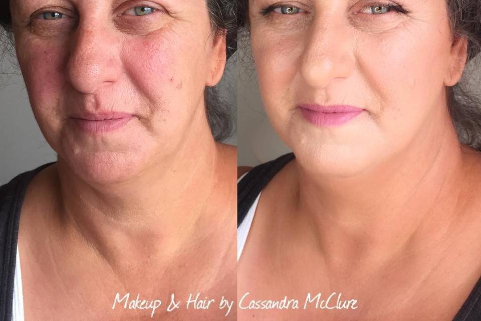 Certified HD #makeup and hair before and after look by Cassandra at CassandraMcClure.com  650.352.3917 info@CassandraMcClure.com  #DestinationWedding #PromMakeup #BridalMakeup #TransformationTuesday