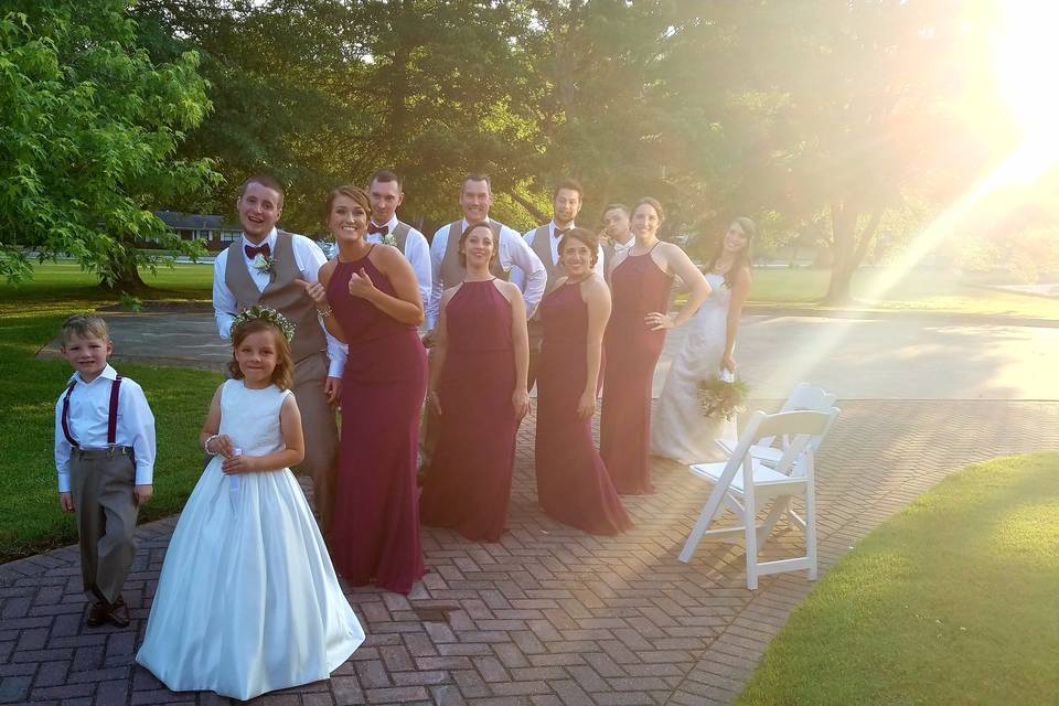 Wedding Party Ready for Their