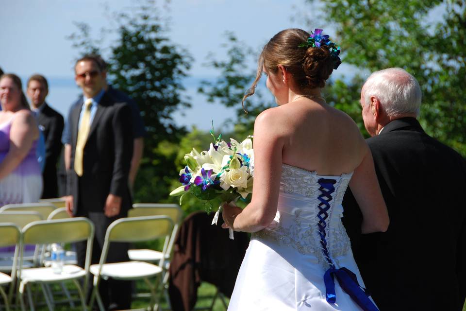 Walking down the aisle